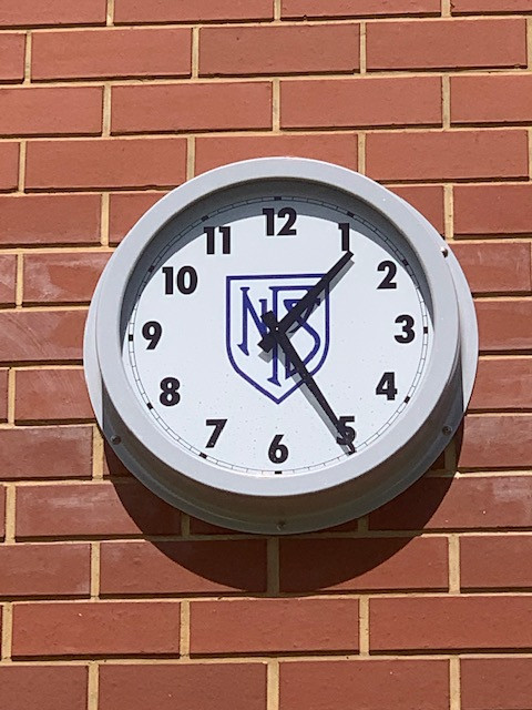 540mm Outdoor Clock with Emblem.