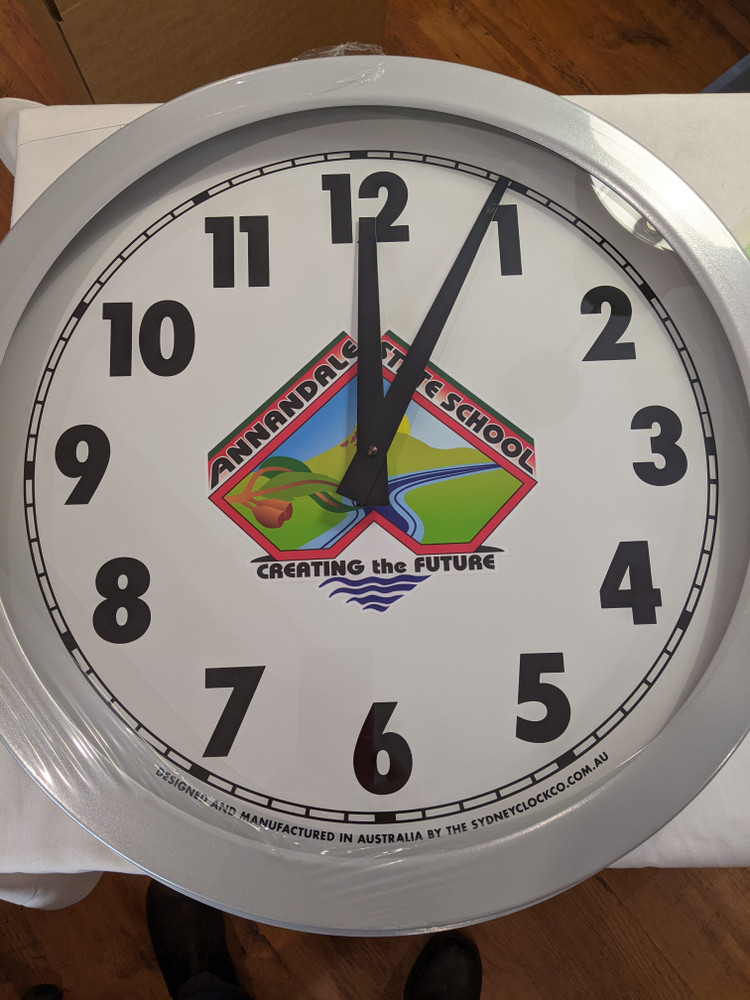 540mm Outdoor Clock with Emblem.