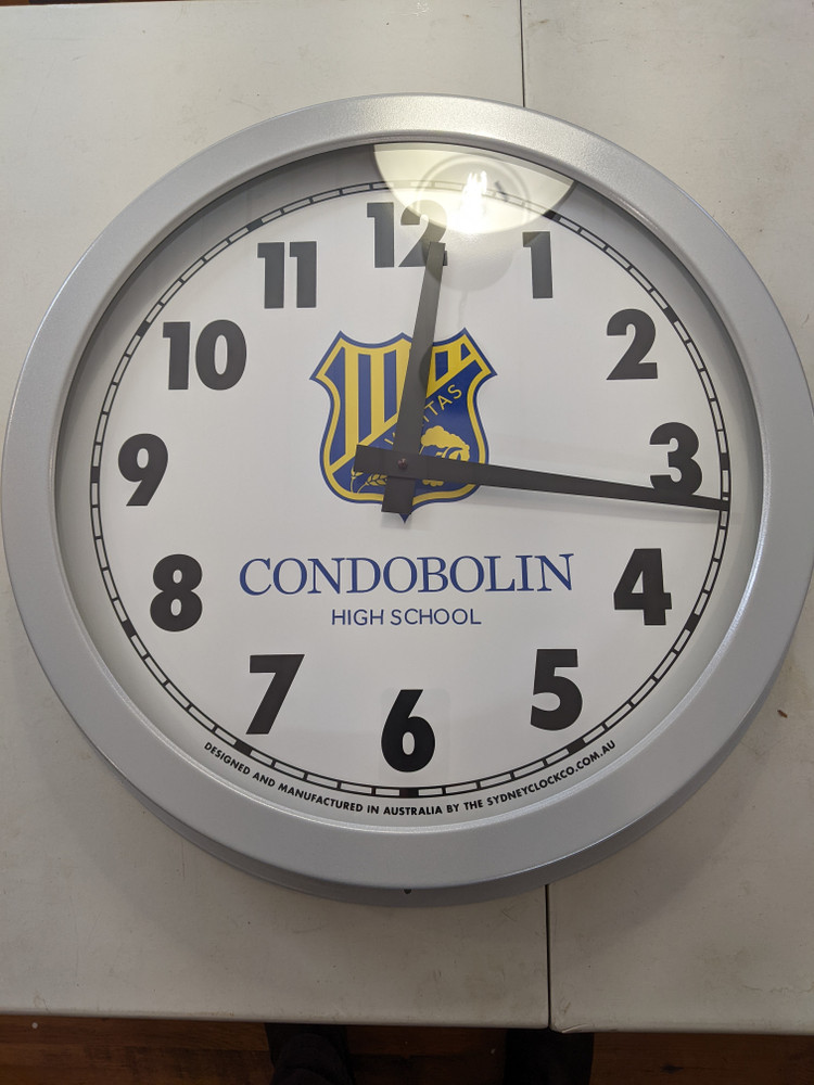 540mm Outdoor Clock with Emblem.