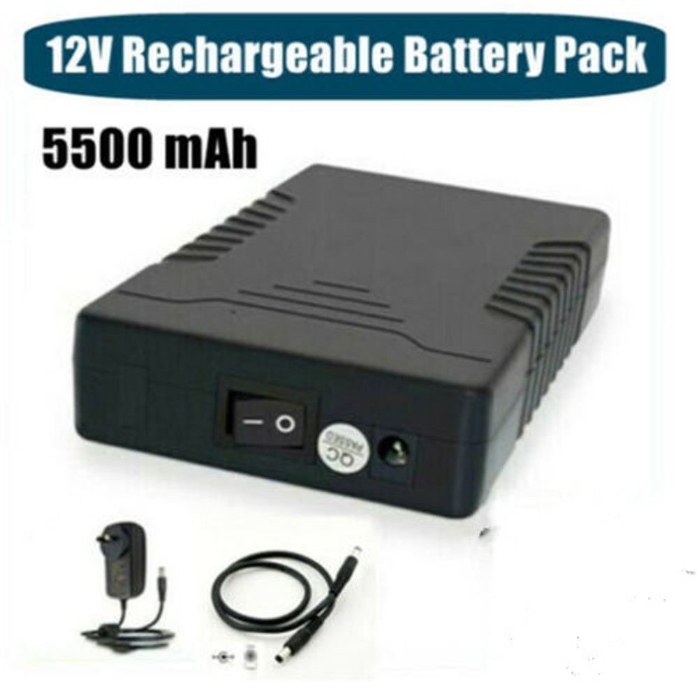 5500MAH Optional 12V lithium - ion rechargeable battery - will run the unit for 4 to 7 hours depending on brightness required.