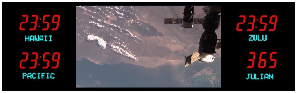 BRG Multimedia  Time Zone Display with 4 x zones