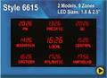 BRG Programmable Time Zone Displays.Style 6615.