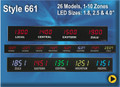 BRG Fixed time zone clocks  model 661.