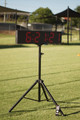 SCC22 Super Bright LED clock and timer being used outdoors to time a sporting event.