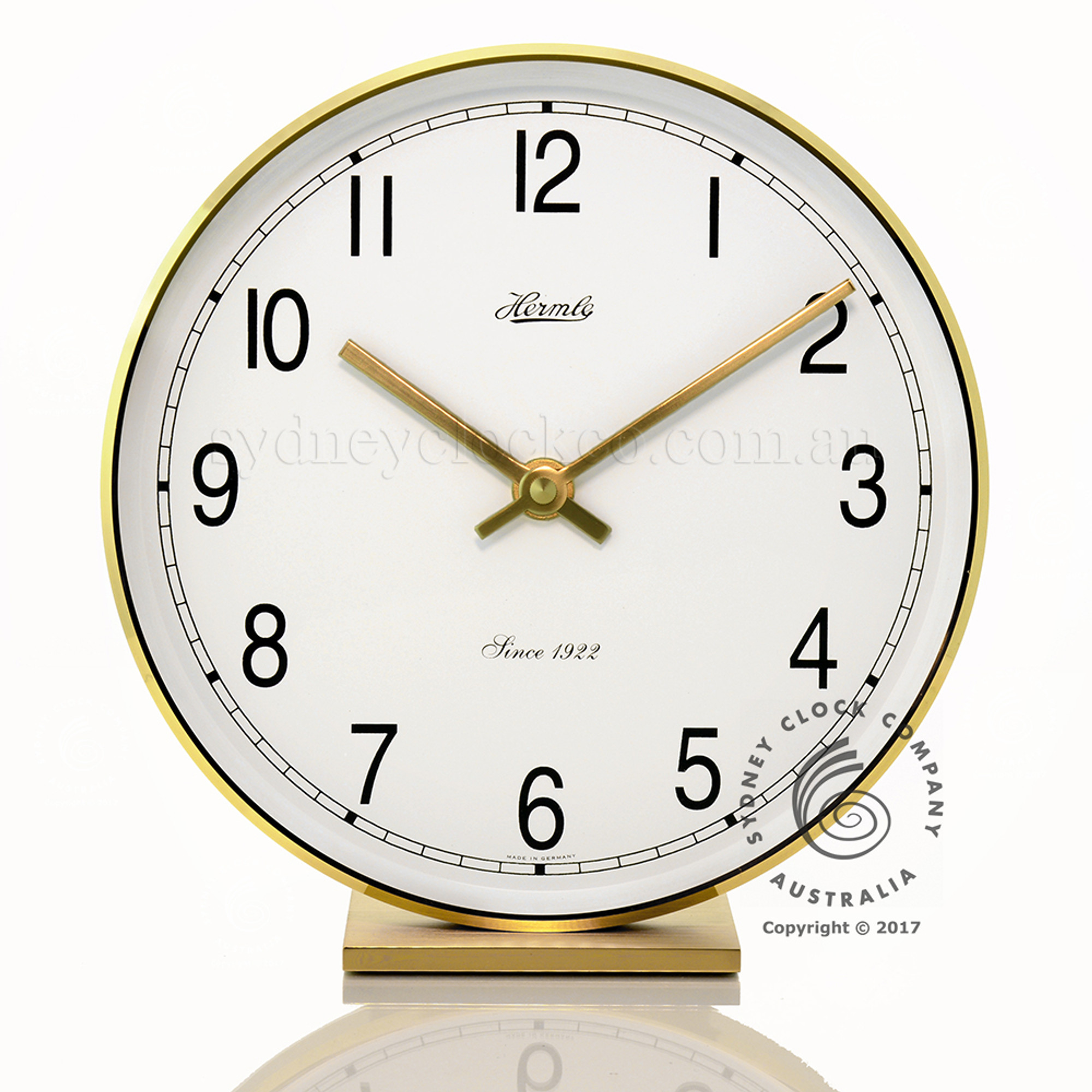 Desk Clock Hermle Solid Brass Quartz Table Clock The