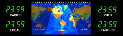 BRG Geochron Time Zone Display with 4 x zones
