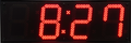 BRG EN480U - MR Huge Outdoor  LED Digital Clock - RED LED.
6 x  8" High Digits (20cm High Digits).
220V/50HZ power for Australia, Ethernet connection to  a time server over the internet. Available in RED or GREEN LED.