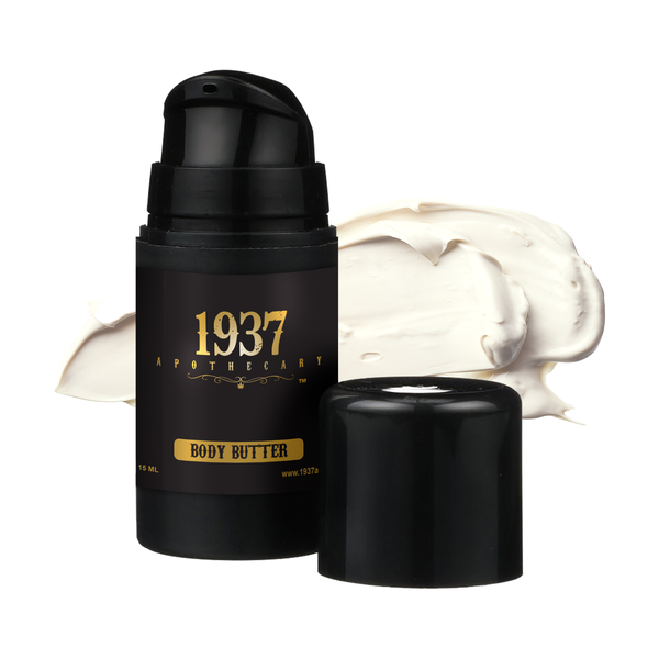 An open tube of 1937 Apothecary CBD-infused Body Butter.