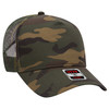 OTTO CAP Camouflage 5 Panel Mid Crown Mesh Back Trucker Hat