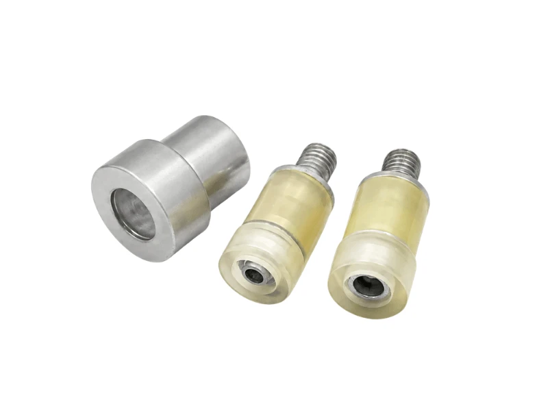 Interchangeable snap press die sets