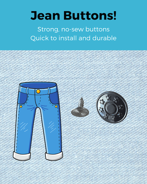 Jean Buttons (no sew)