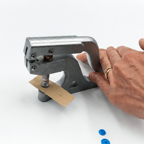 Applying plastic snap with Stand-Up Press