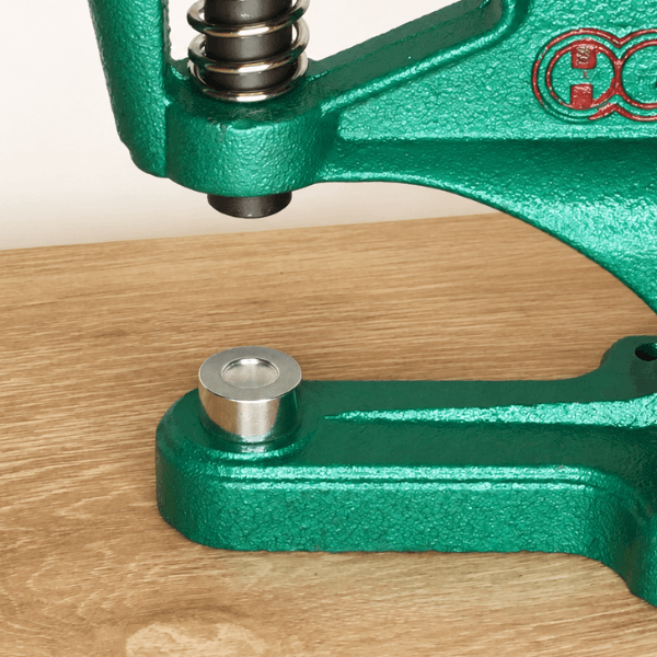 Installing the lower die in the DK93 Table Press