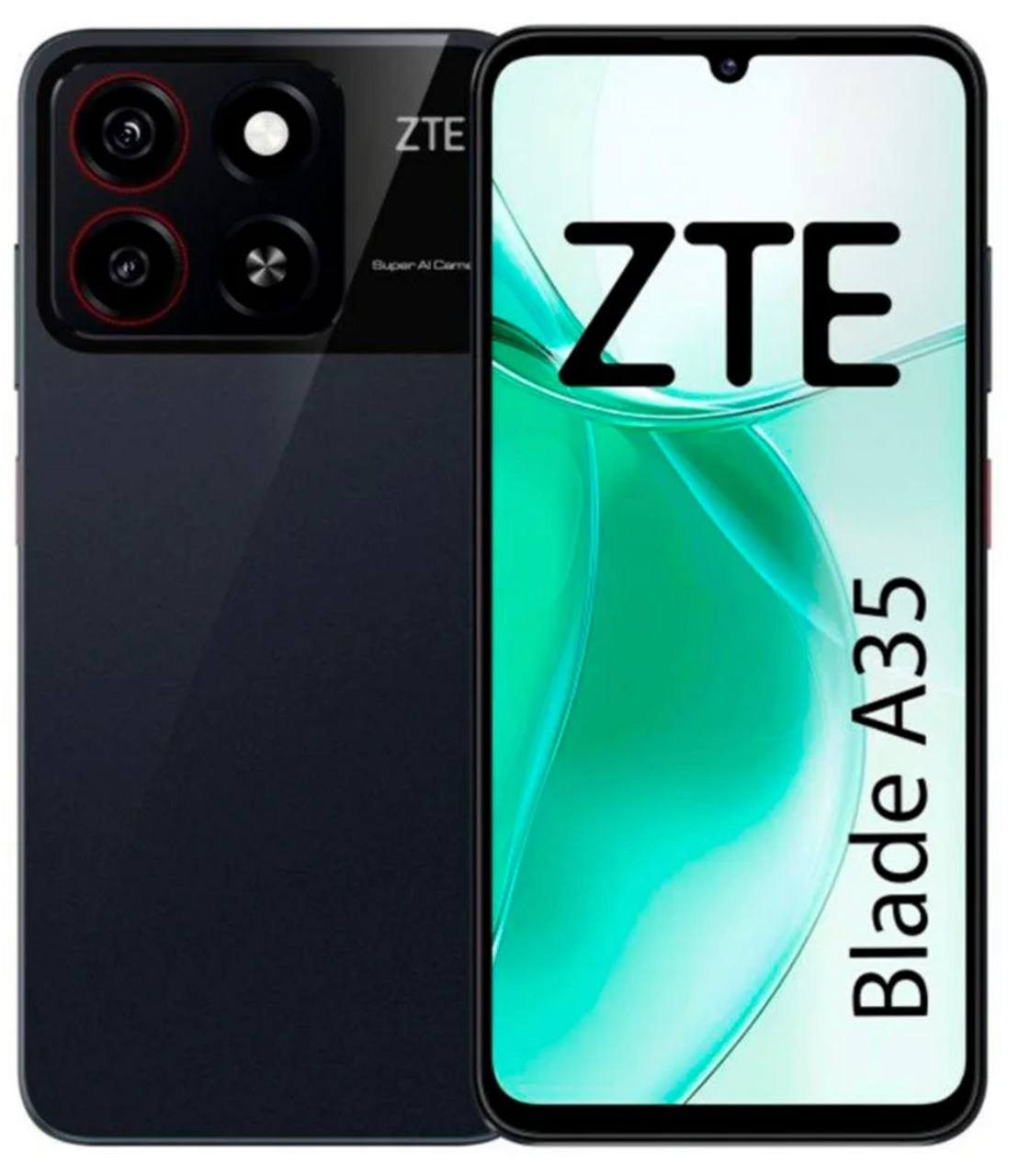 ZTE Blade A35 12GB+64GB ミラーブラック ZTE BLADE A35 (12GB RAM 64GB STORAGE)