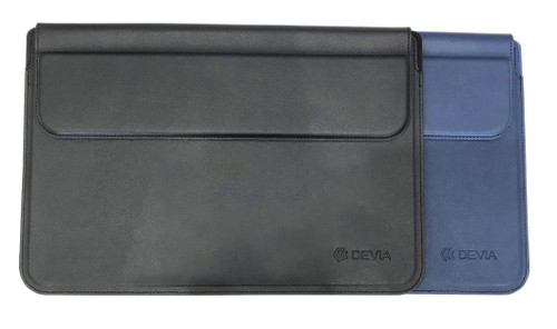 Devia Ultra-Thin Bracket bag Laptop Sleeve with Stand Function for MacBook Air Pro 13.3 / Pro 13.3 (2020) MacBook (Black)