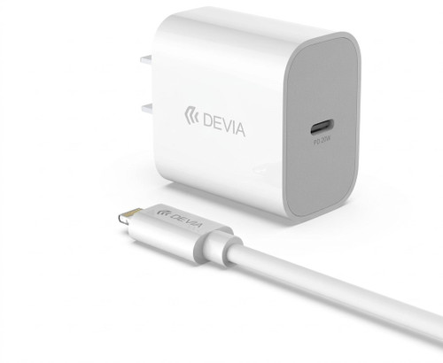 Devia Smart Series PD Quick Wall Charger Set ⚡ 20W | Type C - Lightning Cable  | Encore Cellular