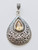Teardrop with Topaz crystal 