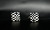 Squared Cufflinks with dotted design 