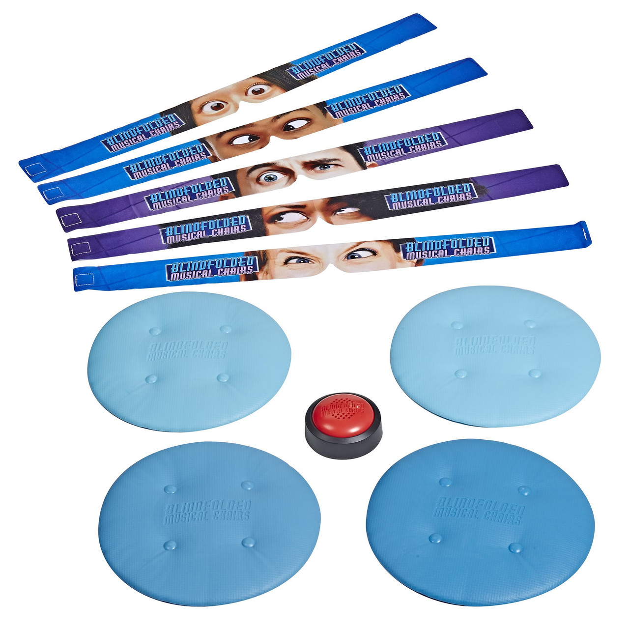 Ellen's Games Blindfolded Musical Chairs Game, 46 Players