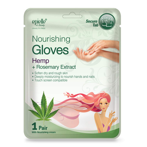 Epielle Nourishing Hand Masks - Hemp + Rosemary Extract