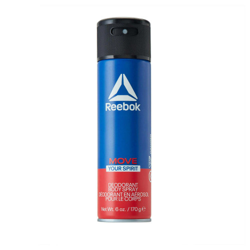 Reebok Move Your Spirit Deodorant Body Spray for Men 6 oz