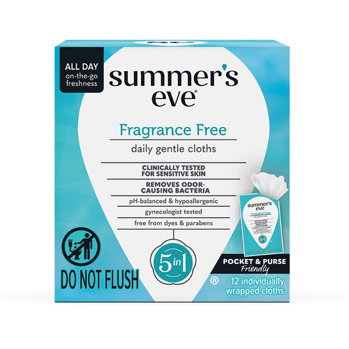 Summer's Eve Fragrance Free Daily Gentle Individual Cloths Summer's Eve Fragrance Free Daily Gentle Individual Cloths