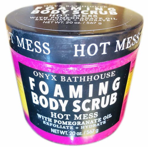Onyx Bathhouse Foaming Body Scrub Hot Mess Express