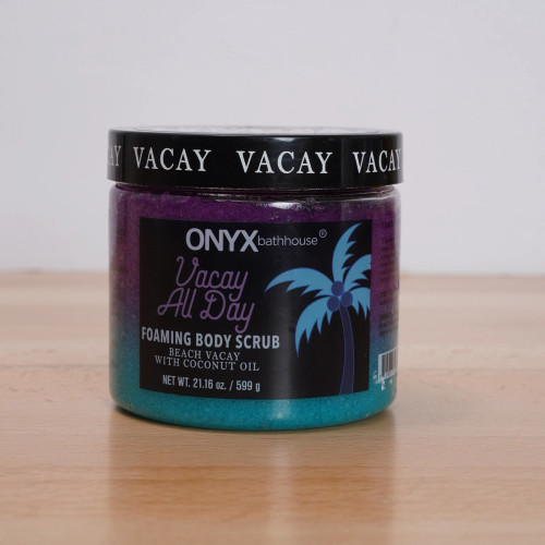 Onyx Bath House Foaming Bath Scrub 20 Oz! Beach Vacay With Coconut Oil!