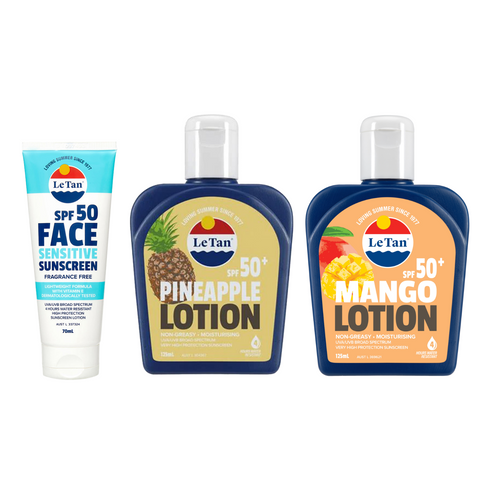 SPF50+ Sunscreen 3 Pack