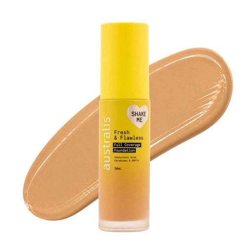 Fresh & Flawless Full Coverage Foundation Warm Sand - Labeled Tester