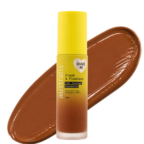 Fresh & Flawless Full Coverage Foundation Cocoa - Labeled Tester