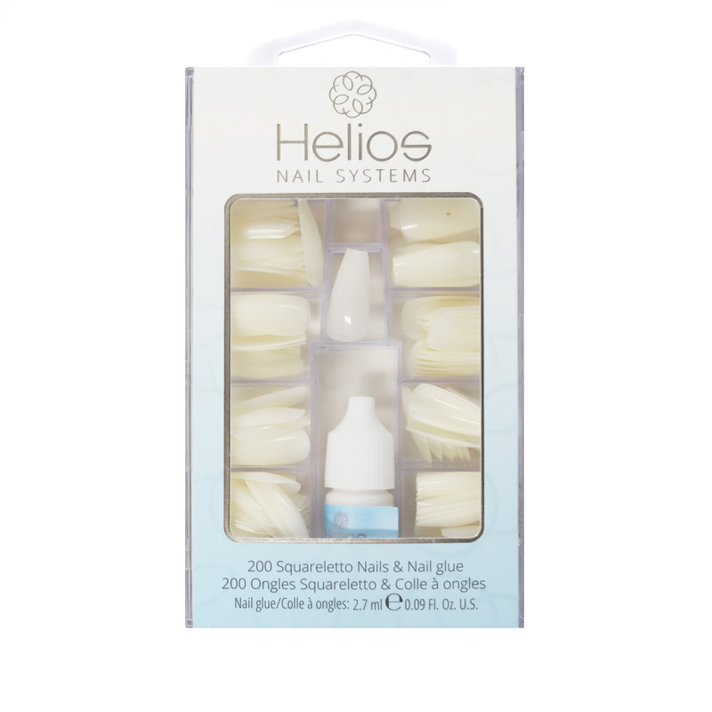 Helios Artificial Nail Tips - Squareletto 200 pieces