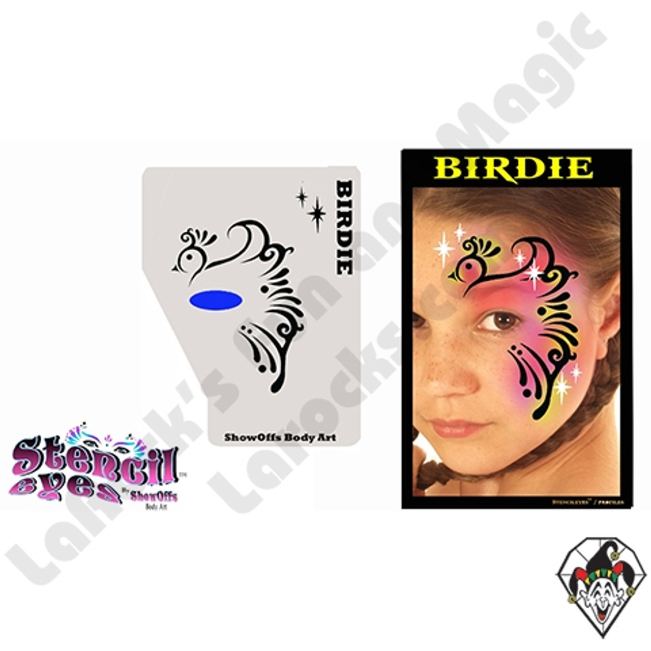 Face Painting Stencil - StencilEyes Profile Birdie - Bird