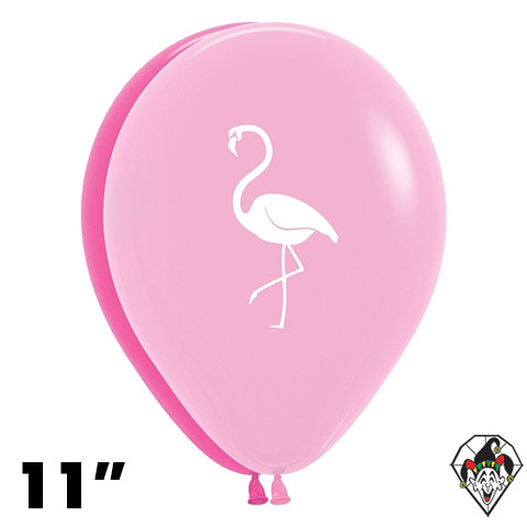 11 Inch Round Flamingo Sempertex 50ct
