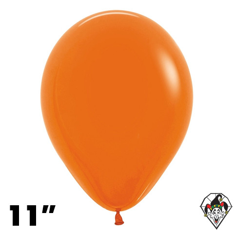 11 Inch Round Fashion Orange Sempertex 100ct