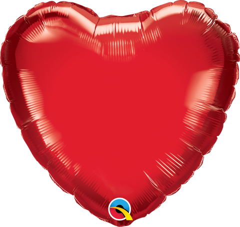 31 Inch Heart Red Foil Balloon Qualatex 1ct