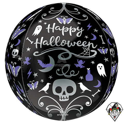 16 Inch Orbz Moonlight Halloween Foil Balloon Anagram 1ct