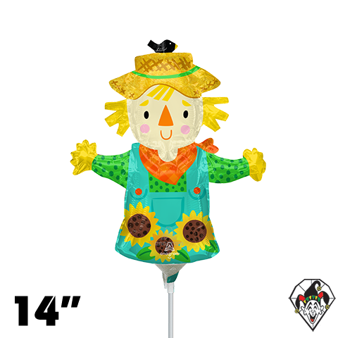 14 Inch Shape Fall Scarecrow Foil Balloon Anagram 1ct