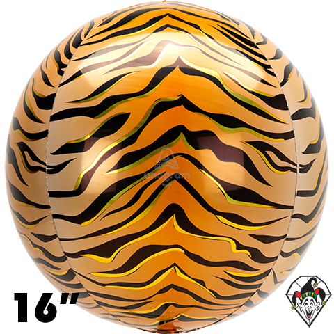 16 Inch Orbz Animals Tiger Foil Balloon Anagram 1ct