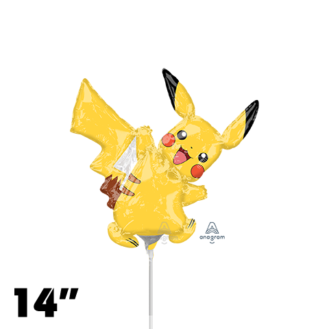 14 Inch Shape Pikachu Foil Balloon Anagram 1ct