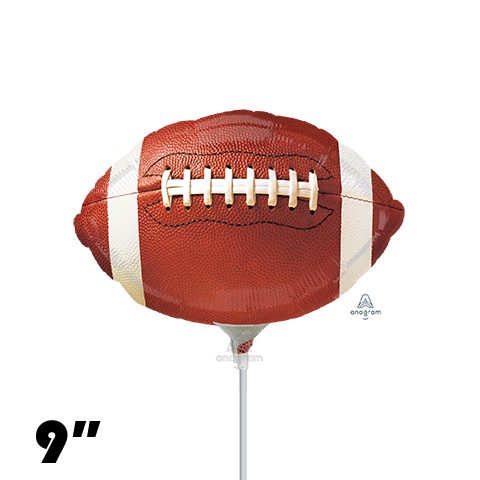 09 Inch Shape Championship Football Foil Balloon Anagram 1ct