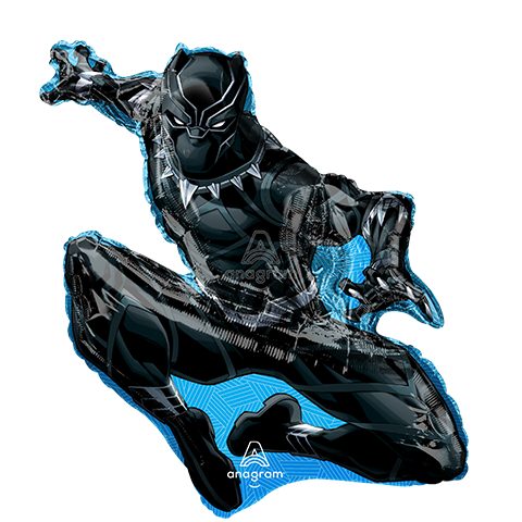 32 Inch Shape Black Panther Foil Balloon Anagram 1ct