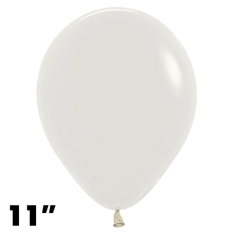 11 Inch Round Pastel Dusk Cream Sempertex 100ct