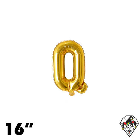 16 Inch Letter Q Gold Foil Balloon 1ct