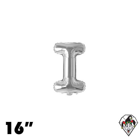 16 Inch Letter I Silver Foil Balloon 1ct
