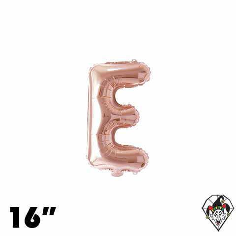 16 Inch Letter E Champagne Gold Foil Balloon 1ct