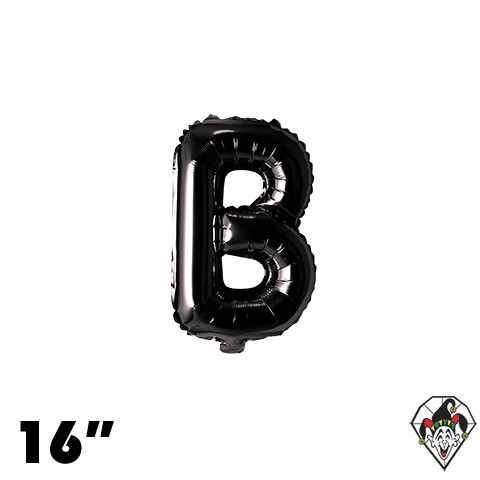 16 Inch Letter B Black Foil Balloon 1ct