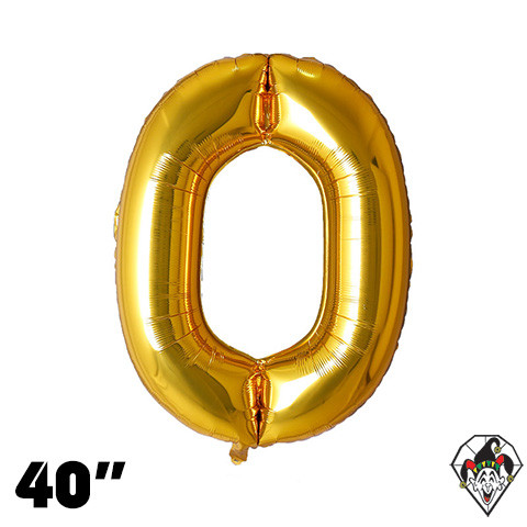 40 Inch Letter O Gold Foil Balloon 1ct