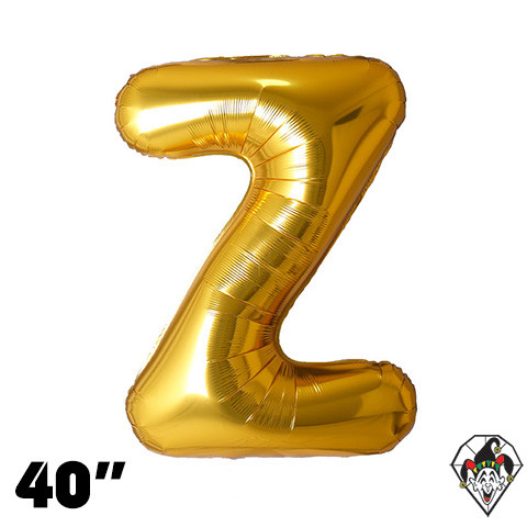 40 Inch Letter Z Gold Foil Balloon 1ct