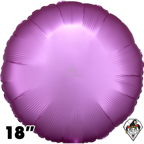 18 Inch Circle Satin Flamingo Foil Balloon Anagram 1ct
